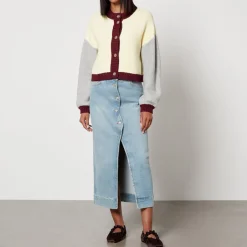 Knitwear|Dr. Martens Stella Nova Netti Colour-Block Cotton Cardigan - S