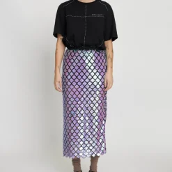 Skirts|Skirts|Dr. Martens Stella Nova Sequinned Mesh Midaxi Skirt - DK 34/UK 8