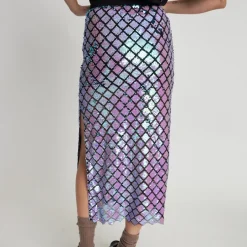 Skirts|Skirts|Dr. Martens Stella Nova Sequinned Mesh Midaxi Skirt - DK 34/UK 8