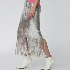 Skirts|Skirts|Stella Nova Sequinned Mesh Midi Skirt - DK 36/UK 10