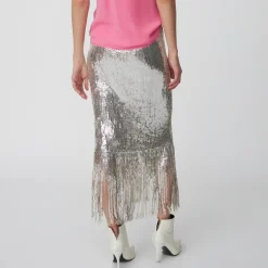 Skirts|Skirts|Stella Nova Sequinned Mesh Midi Skirt - DK 36/UK 10