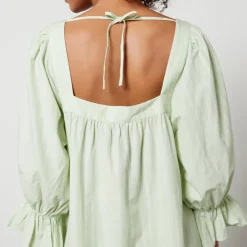 Dresses|Dresses|Stella Nova Striped Cotton-Poplin Tiered Midi Dress - DK 36/UK 10