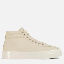 Trainers|Trainers|Le Specs Stepney Workers Club 's Varden Canvas Hi-Top Trainers - Raw Ecru - EU 39