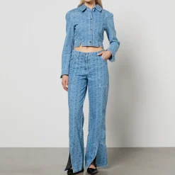 Jeans|Co-Ord Sets|Stine Goya Aoibhin Logo Denim Straight-Leg Jeans - W27