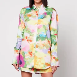 T-Shirts And Tops|Shirts And Blouses|Cras Stine Goya Charlotta Printed Organic Cotton Shirt - M