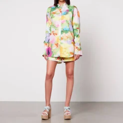 T-Shirts And Tops|Shirts And Blouses|Cras Stine Goya Charlotta Printed Organic Cotton Shirt - M