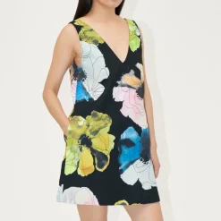 Dresses|Dresses|Rains Stine Goya Crepe Mini Dress - XS