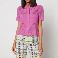 Knitwear|Seventy + Mochi Stine Goya Darcy Crocheted Wool-Blend Top - XXS