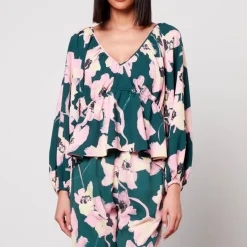 T-Shirts And Tops|Shirts And Blouses|Stine Goya Eveline Stretch-Crepe Top - XS