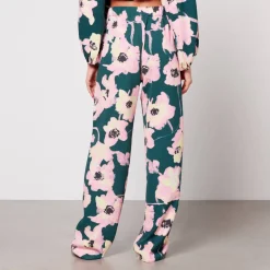 Trousers|Stine Goya Fatou Crepe Wide Leg Trousers - XS