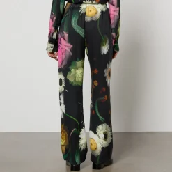 Trousers|Co-Ord Sets|Stine Goya Fatou Floral-Print Tencel™ Lyocell-Blend Trousers - XS