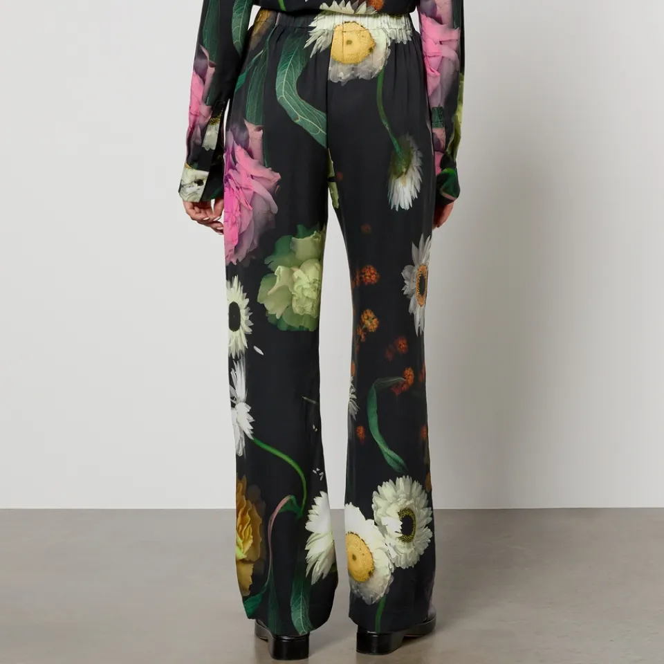 Trousers|Co-Ord Sets|Stine Goya Fatou Floral-Print Tencel™ Lyocell-Blend Trousers - XS