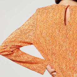 T-Shirts And Tops|Stine Goya Glory Sequined Plissé Mesh Peplum Top - S
