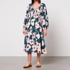 Dresses|Dresses|Stine Goya Heather Stretch-Crepe Midi Dress - XS