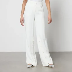 Co-Ord Sets|Trousers|Stine Goya Isaac Recycled Satin Wide-Leg Trousers - S