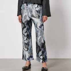 Trousers|Dr. Martens Stine Goya Isra Floral-Jacquard Wide-Leg Trousers - XS