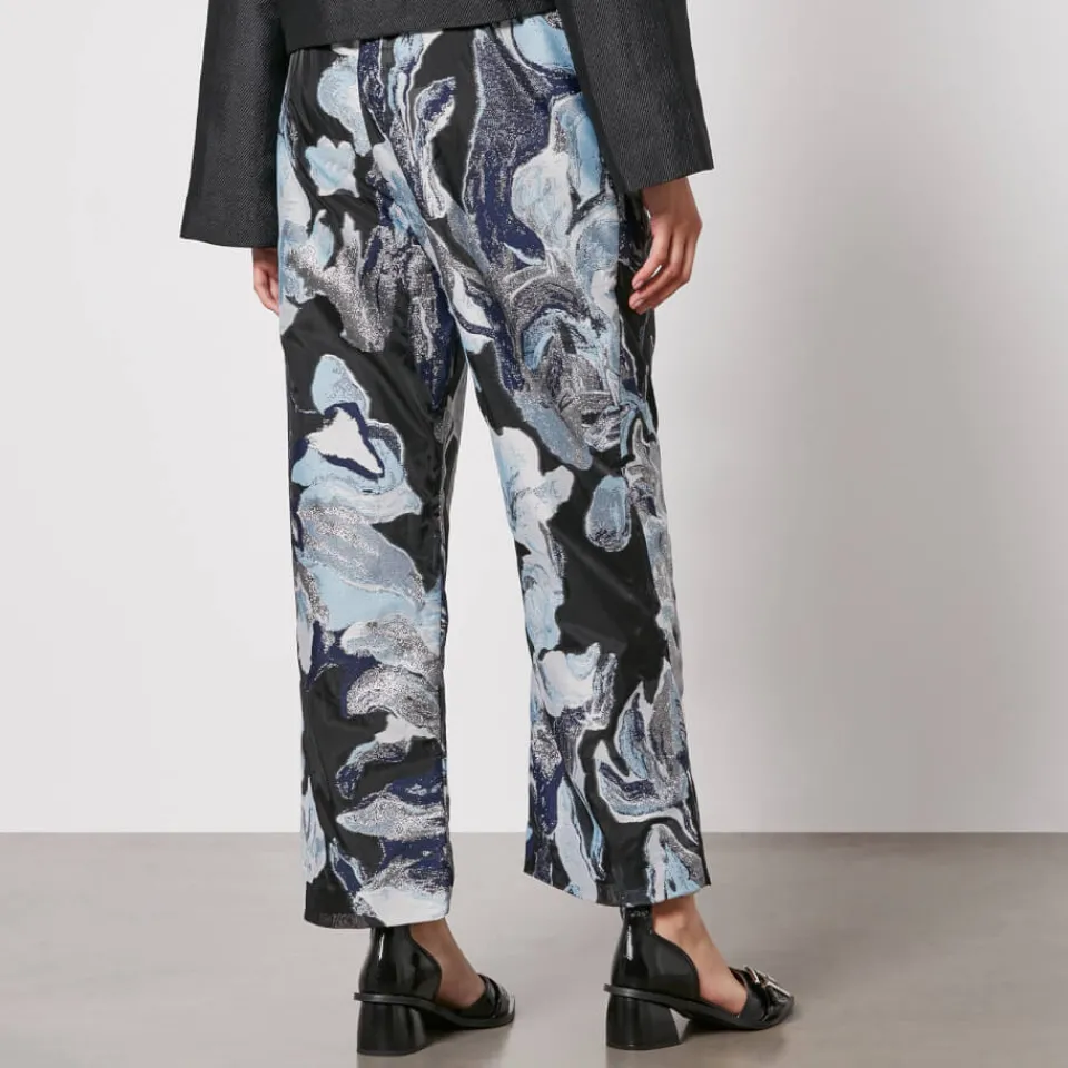 Trousers|Dr. Martens Stine Goya Isra Floral-Jacquard Wide-Leg Trousers - XS