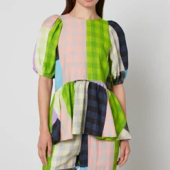 T-Shirts And Tops|Shirts And Blouses|Dr. Martens Stine Goya Liw Checked Jacquard Blouse - XS