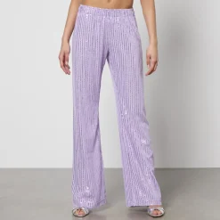 Trousers|Co-Ord Sets|Marques Almeida Stine Goya Markus Sequined Mesh Trousers - XS