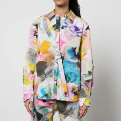 Co-Ord Sets|T-Shirts And Tops|Stine Goya Martina Printed Cotton-Poplin Shirt - XS