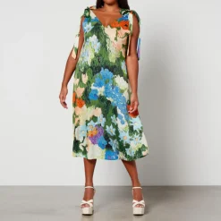 Dresses|Dresses|Dr. Martens Stine Goya Naomi Stretch-Jersey Midi Dress - S
