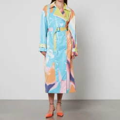 Jackets|Coats|Dr. Martens Stine Goya Phoebe Printed PU Trench Coat - XS