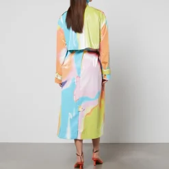 Jackets|Coats|Dr. Martens Stine Goya Phoebe Printed PU Trench Coat - XS