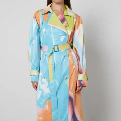 Jackets|Coats|Dr. Martens Stine Goya Phoebe Printed PU Trench Coat - XS
