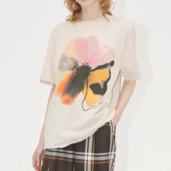 Loungewear|T-Shirts And Tops|Marant Etoile Stine Goya Short Sleeve Organic Cotton-Jersey T-Shirt - XS