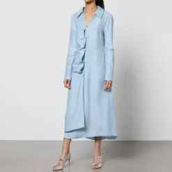 Dresses|Dresses|Stine Goya Spencer Poplin Wrap Midi Dress - S