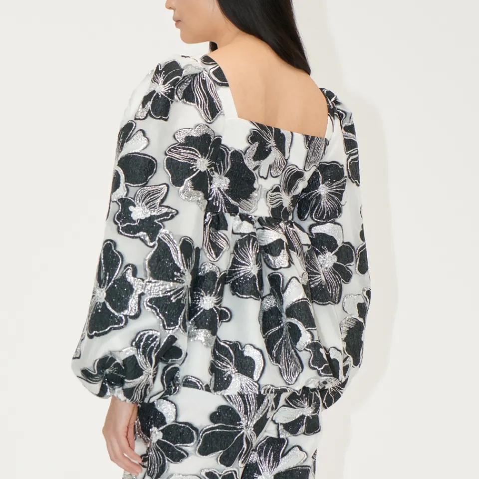 Co-Ord Sets|T-Shirts And Tops|Coach Stine Goya Square Neck Organza Top - XS