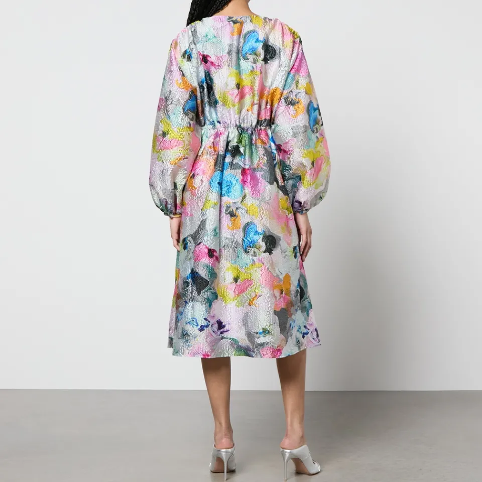 Dresses|Dresses|Cras Stine Goya Veroma Floral-Print Jersey Midi Dress - XS