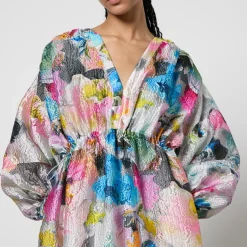 Dresses|Dresses|Cras Stine Goya Veroma Floral-Print Jersey Midi Dress - XS