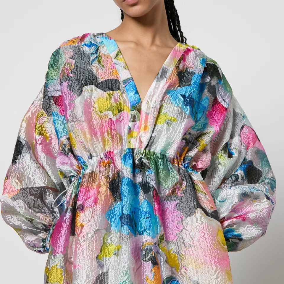 Dresses|Dresses|Cras Stine Goya Veroma Floral-Print Jersey Midi Dress - XS