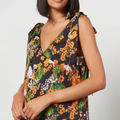 Dresses|Dresses|Stine Goya Women's Naima Midi Dress - Artist Canvas At Night - XL