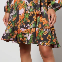 Dresses|Dresses|Marant Etoile Stine Goya Women's Rania Midi Dress - Artist Canvas At Night - S