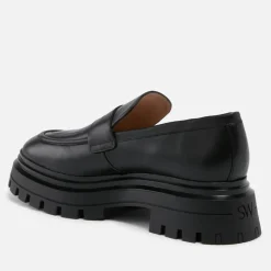 Loafers|Tory Burch Stuart Weitzman Bedford Leather Loafers - UK 7