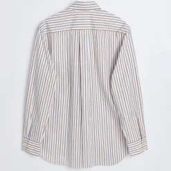 Shirts|Shirts|Sunflower Base Striped Cotton-Poplin Shirt - M