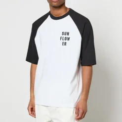 T-Shirts|T-Shirts|Sunflower Baseball Logo-Print Cotton-Jersey T-Shirt - S