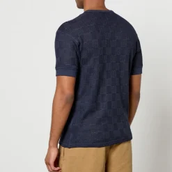 T-Shirts|T-Shirts|Maison Kitsuné Sunflower Gym Linen and Cotton-Blend T-Shirt - XL