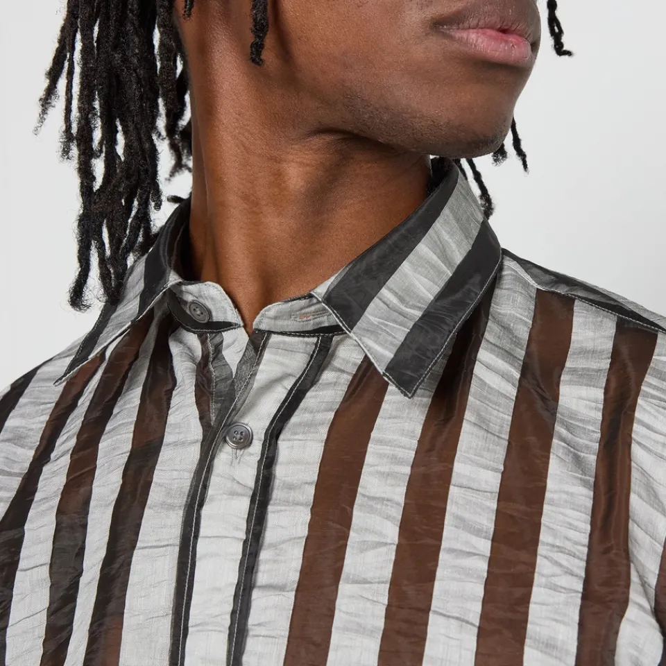 Shirts|Shirts|Dr. Martens Sunflower Men's Stable Long Sleeved Shirt - Grey Stripe - S