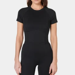Sportswear|Loungewear|SUI AVA Sweaty Betty All Day Active Cropped Stretch-Jersey T-Shirt - XS