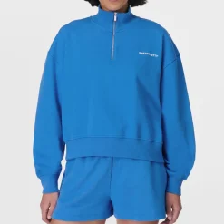 Sportswear|Loungewear|Sweaty Betty Revive Cotton-Blend Half-Zip Jumper - S-M