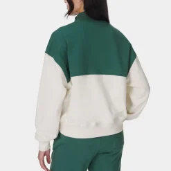 Sportswear|Loungewear|Sweaty Betty Revive Crop Cotton-Blend Half-Zip Jumper - XXS-XS