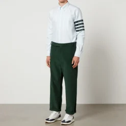 Shirts|Shirts|Dr. Martens Thom Browne 4-Bar Paisley and Striped Silk Shirt - 4/XL