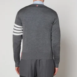 Knitwear|Maison Kitsuné Thom Browne Crewneck Wool Jumper - 1/S