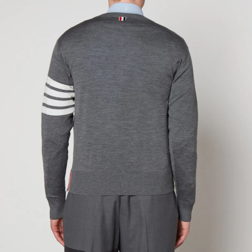Knitwear|Maison Kitsuné Thom Browne Crewneck Wool Jumper - 1/S