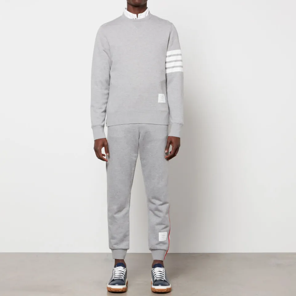 Sweatshirts|Thom Browne Men's 4-Bar Classic Sweatshirt - Light Grey - 1/S