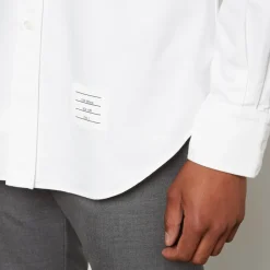 Shirts|Shirts|Thom Browne Men's Classic Fit Oxford Shirt - White - 5/XXL