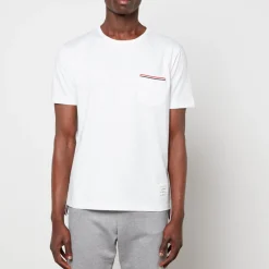 T-Shirts|T-Shirts|Lacoste Thom Browne Men's Pocket T-Shirt - White - 1/S